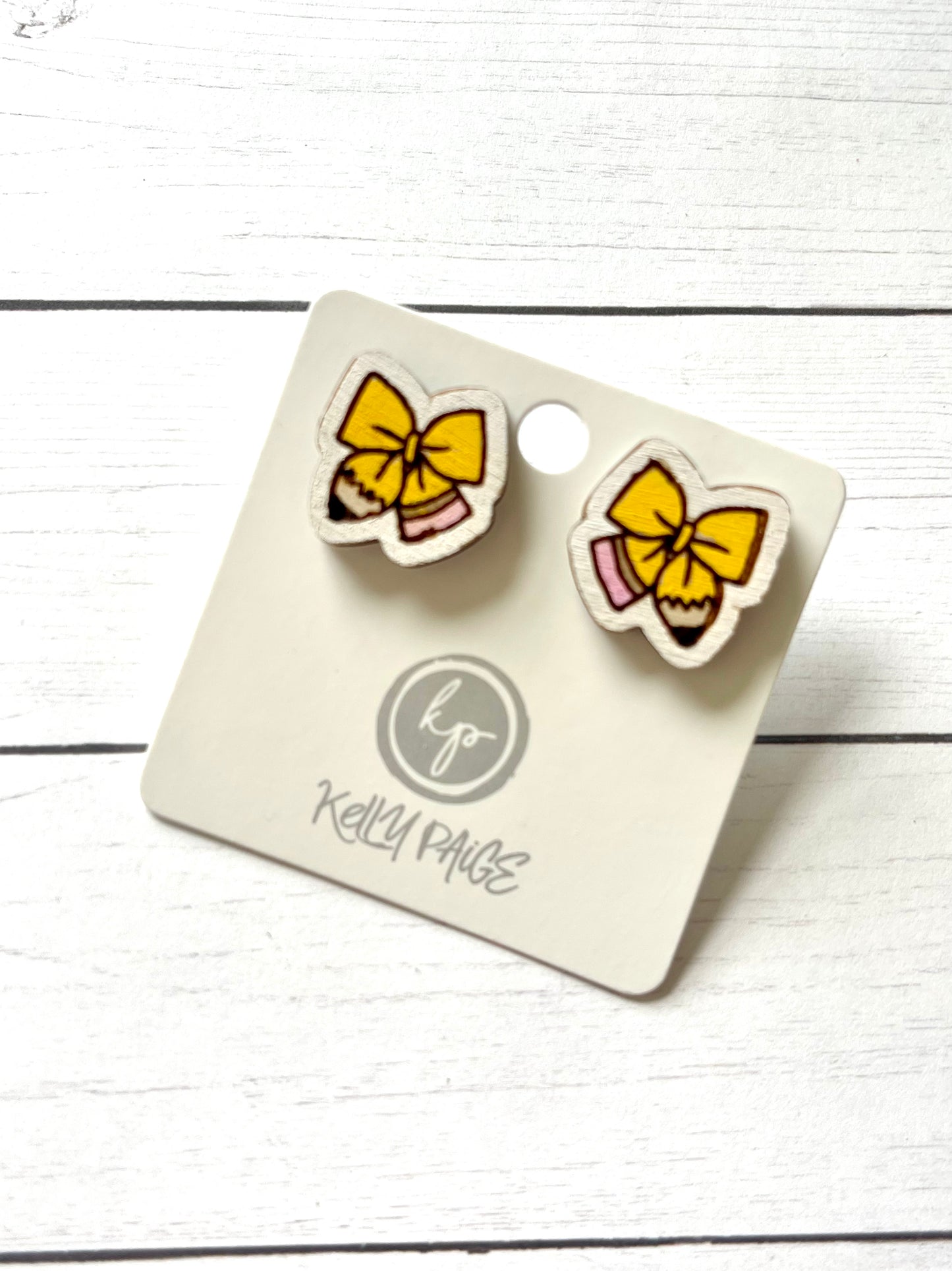 Pencil Bow Stud earrings