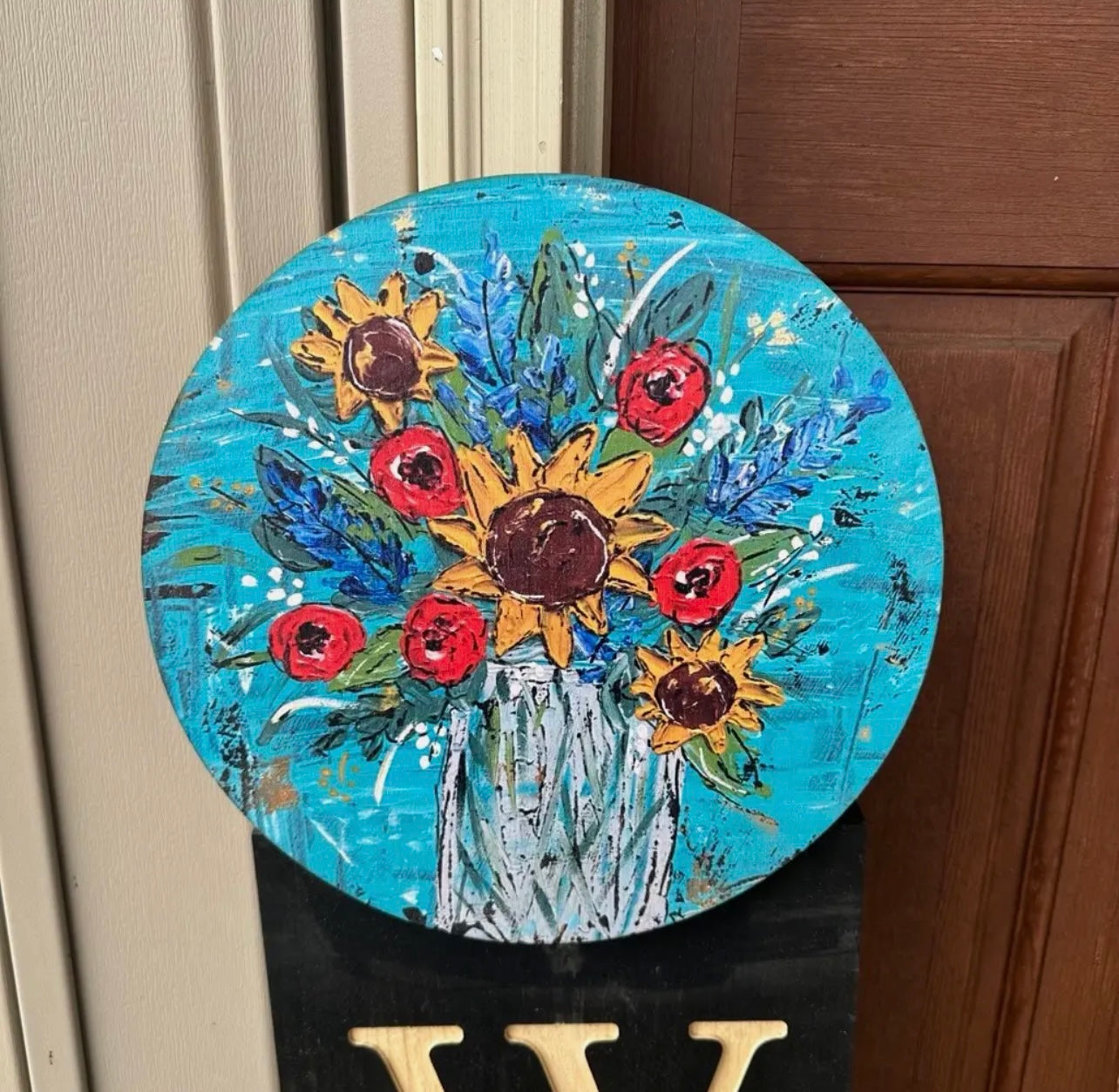 Sunflower bouquet topper