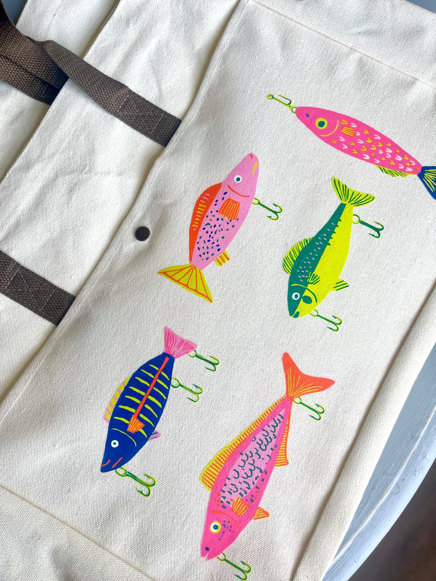 Fish Canvas tote