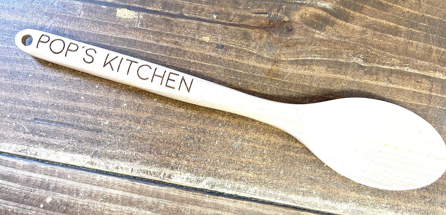 Custom engraved wooden spoons