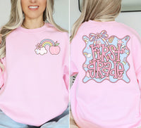 ADULT Pink school grade level Tshirt