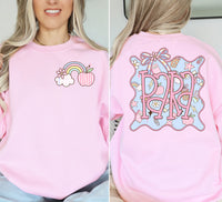 ADULT Pink school staff sweatshirt