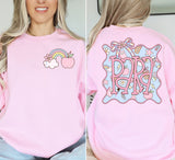 ADULT Pink school staff sweatshirt