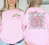 ADULT Pink school grade level Tshirt
