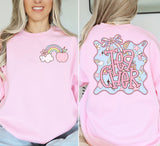 ADULT Pink school staff sweatshirt