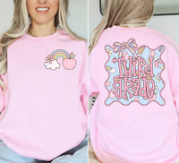ADULT Pink school grade level Tshirt