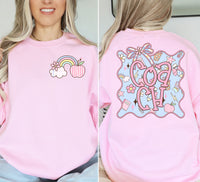 ADULT Pink school staff sweatshirt