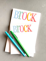 Brock notepad