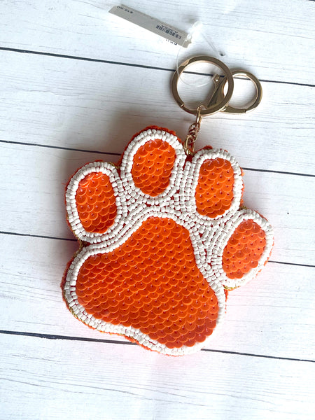 Sequined bag tag