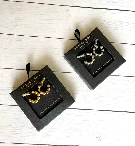 Mini Ball hoop earrings