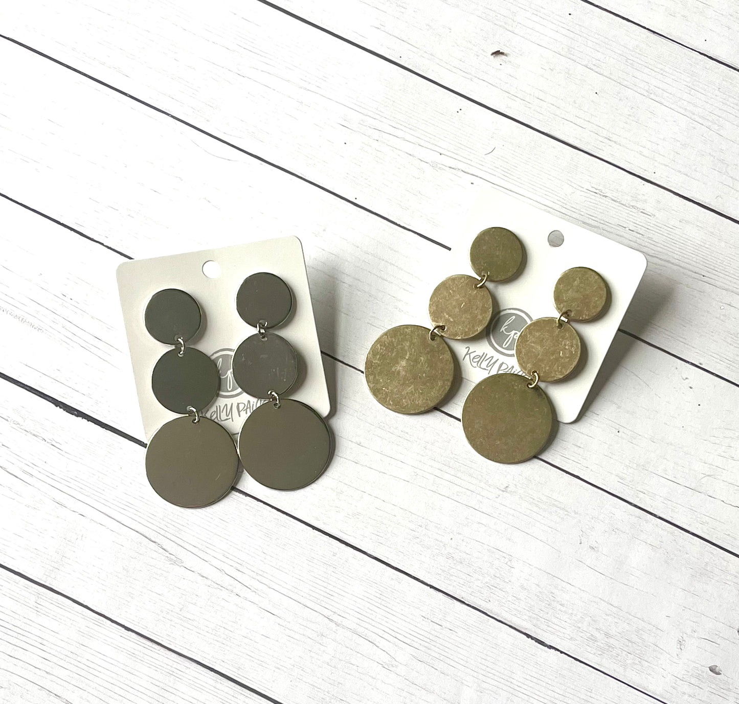 Triple circle earrings