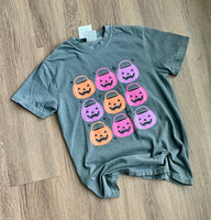 YOUTH bright Jack o lantern shirt