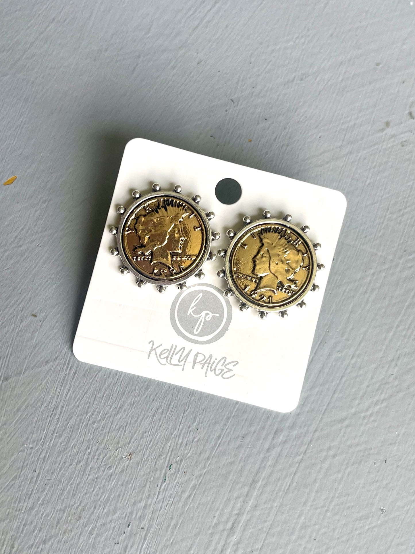 Coin earrings
