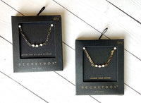 Dainty pearl chain necklace