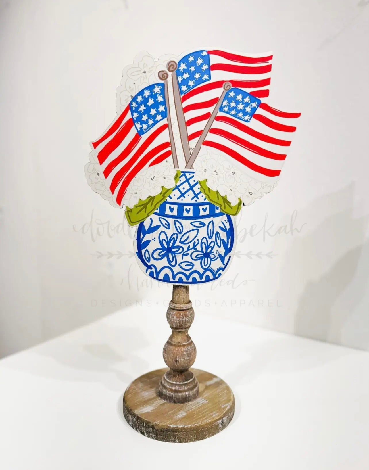 Flags and Flowers Topper