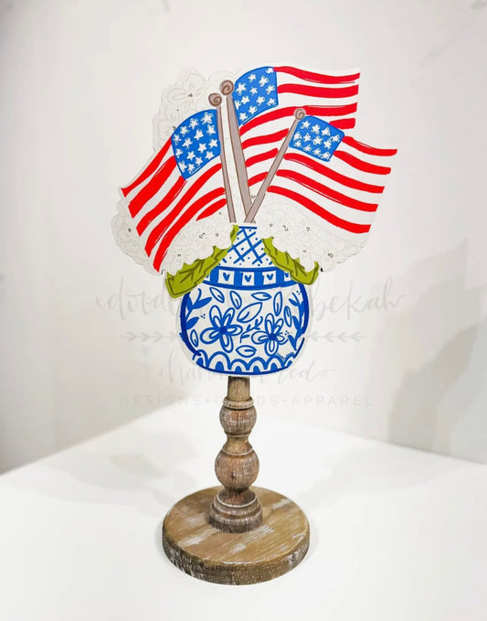 Flags and Flowers Topper