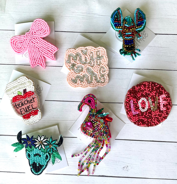 Beaded pins