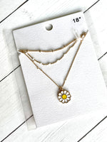 Layered Daisy Necklace