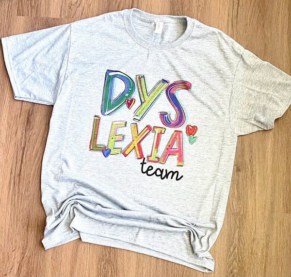 ADULT Dyslexia Team Shirt