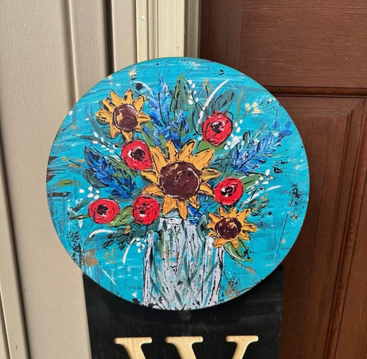 Sunflower bouquet topper