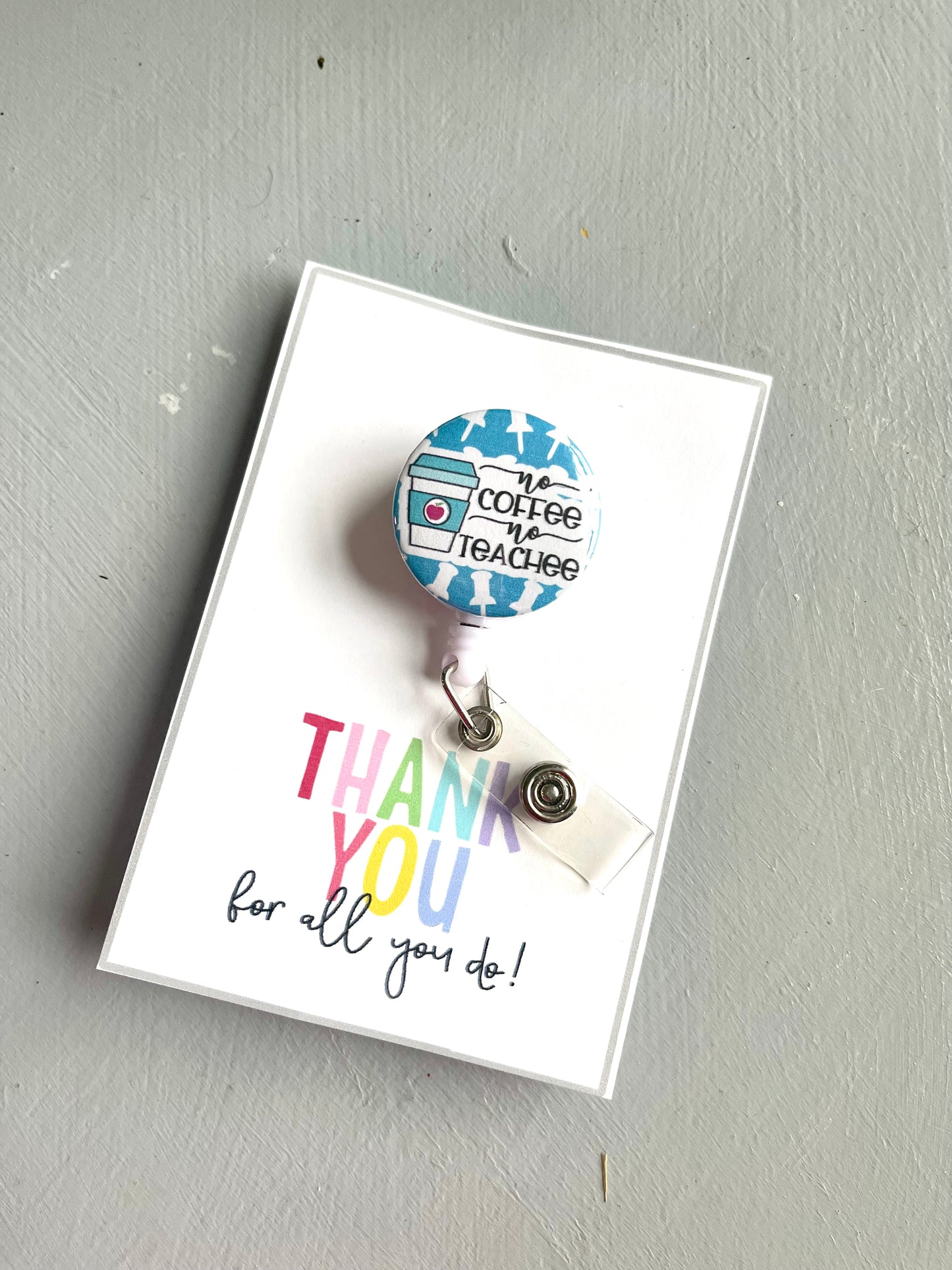 Teacher badge reels