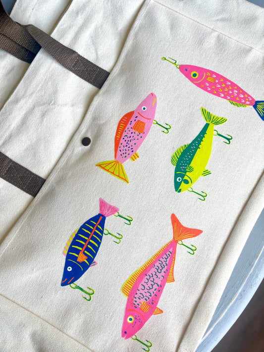 Fish Canvas tote