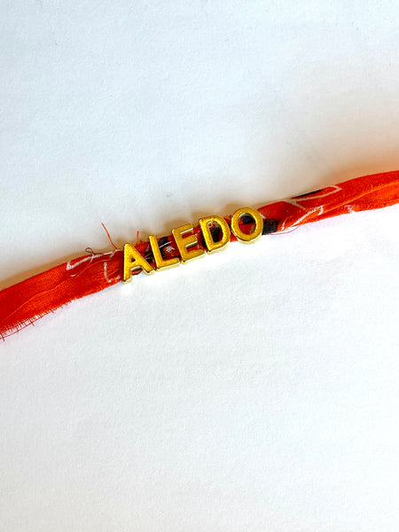 Custom word bandana bracelet