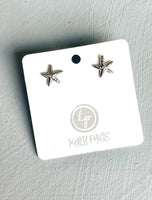 Silver starfish Earrings