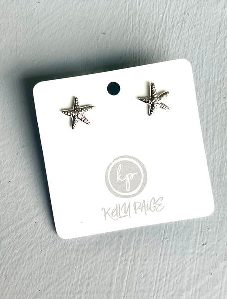 Silver starfish Earrings