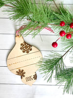 Handwritten Name Keepsake Christmas ornament