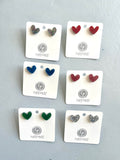Glitter stud earrings