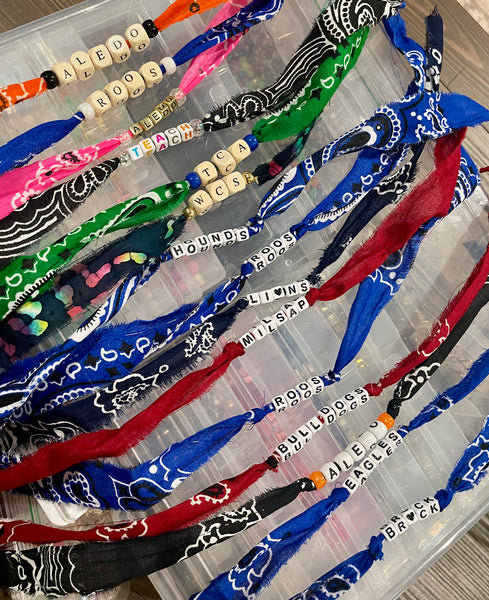 Custom bandana bracelet