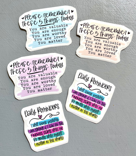 Encouragement sticker pack