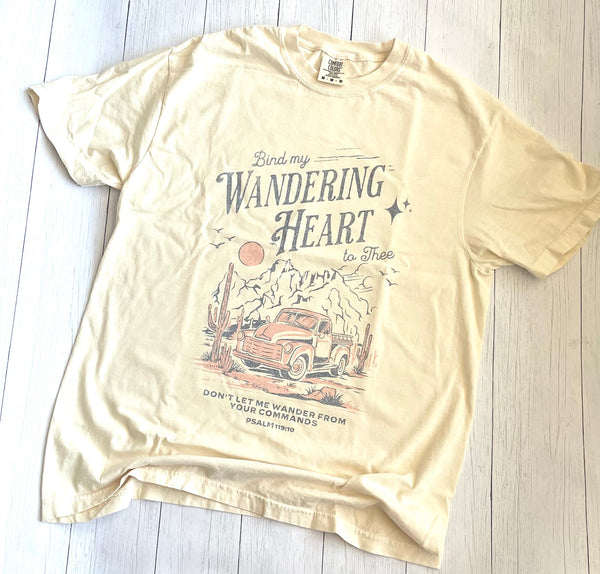 Adult Wandering Heart shirt