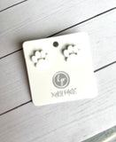 Mini paw stud earrings