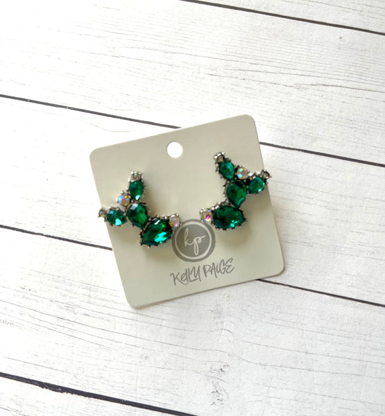 Rhinestone Cactus earrings