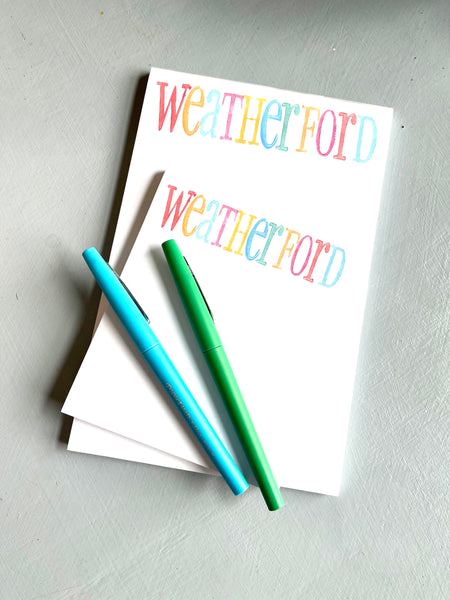 Weatherford notepad