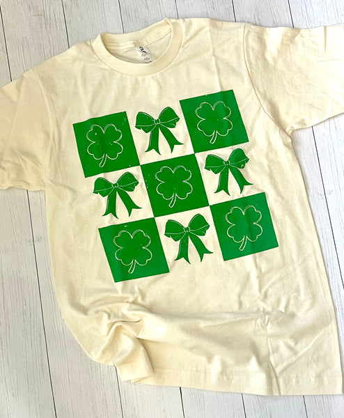 ADULT bows and shamrocks Shirt