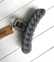 Brown claw clip