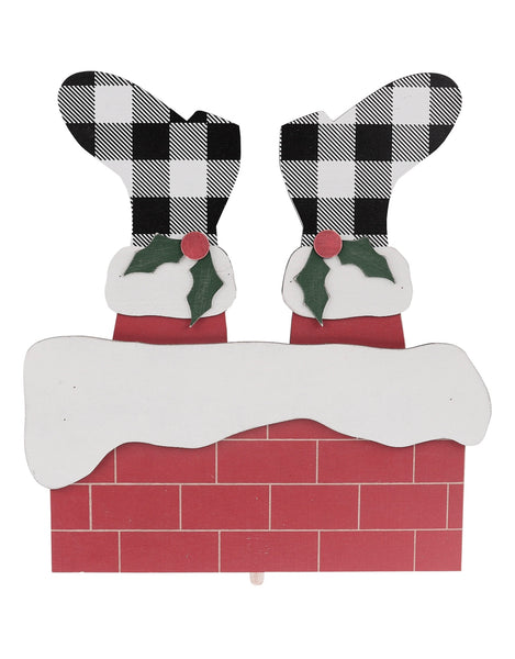 Santa chimney topper