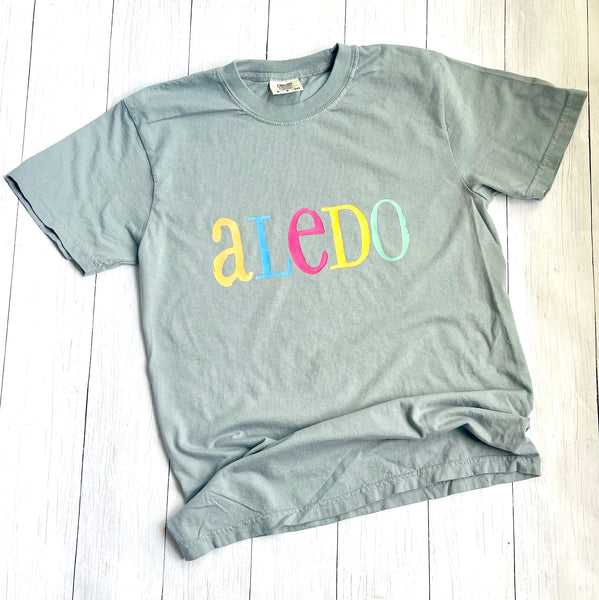 Adult Watercolor Town shirt