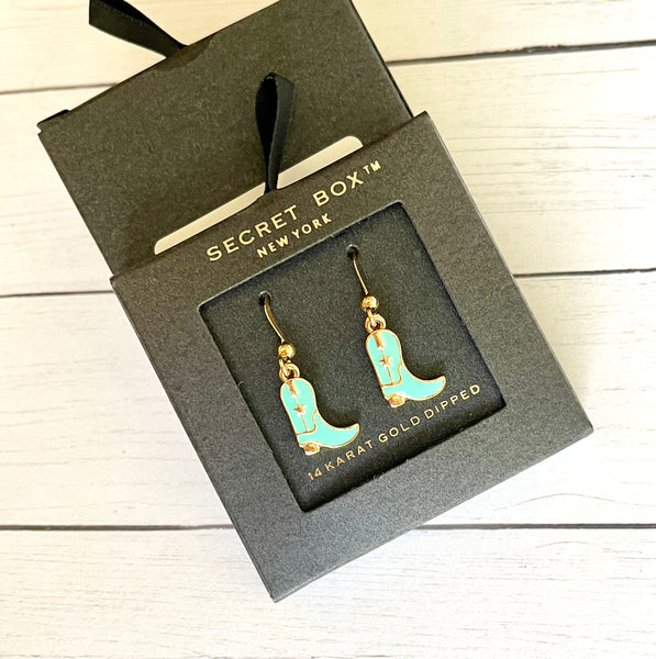 Mini boot earrings