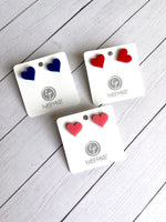 Mini acrylic stud earrings