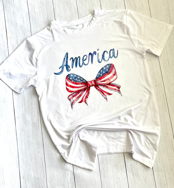 Adult America Bow Shirt