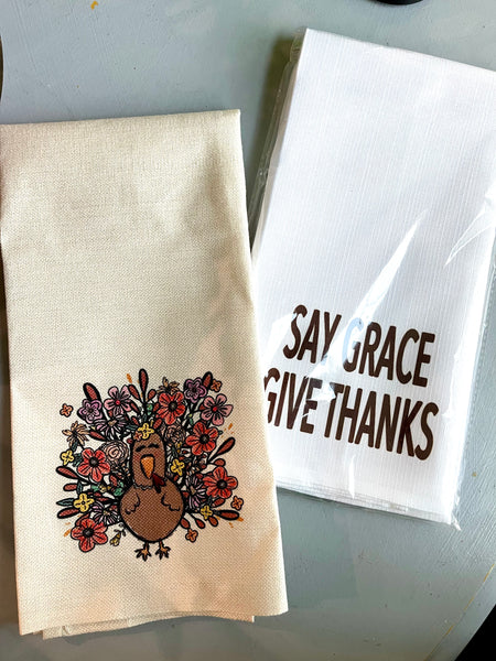 Turkey day kitchen towels