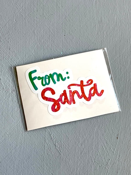 From Santa sticker pack