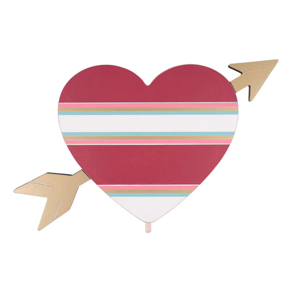 Heart with arrow topper