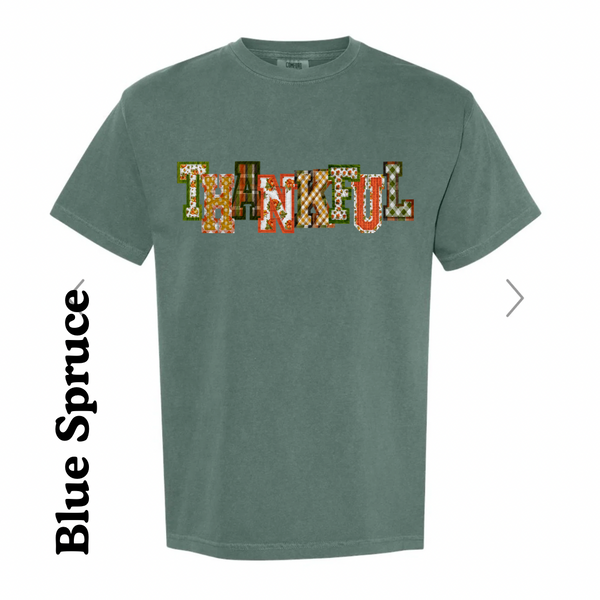 ADULT Quilted Thankful shirt