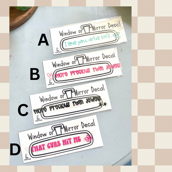 Mirror or Window Decal