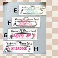 Mirror or Window Decal